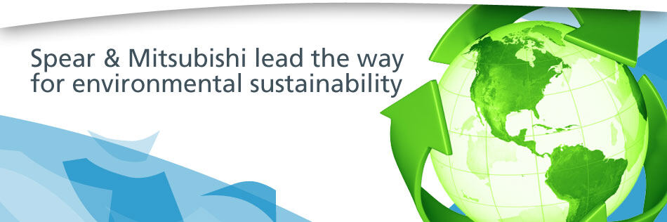 Mitsubishi Electric environmental sustainability graphic